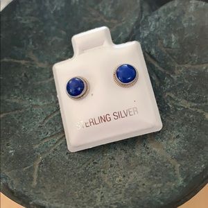 Sterling silver Lapis Studs